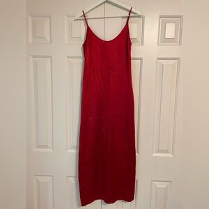 La Perla Red Silk Slip Dress
